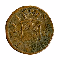 Antikk svensk mynt - 2 Øre SM - 1747 - Kobber