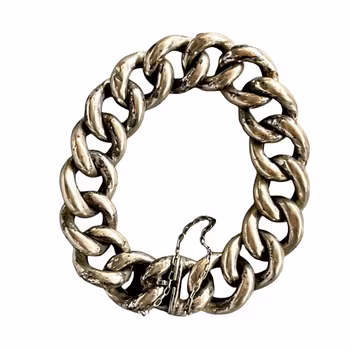 Antikt kraftigt armband i äkta sterling silver