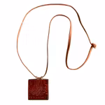 Pendentif/sceau ancien en agate rouge orné de calligraphie arabe, XIXe siècle