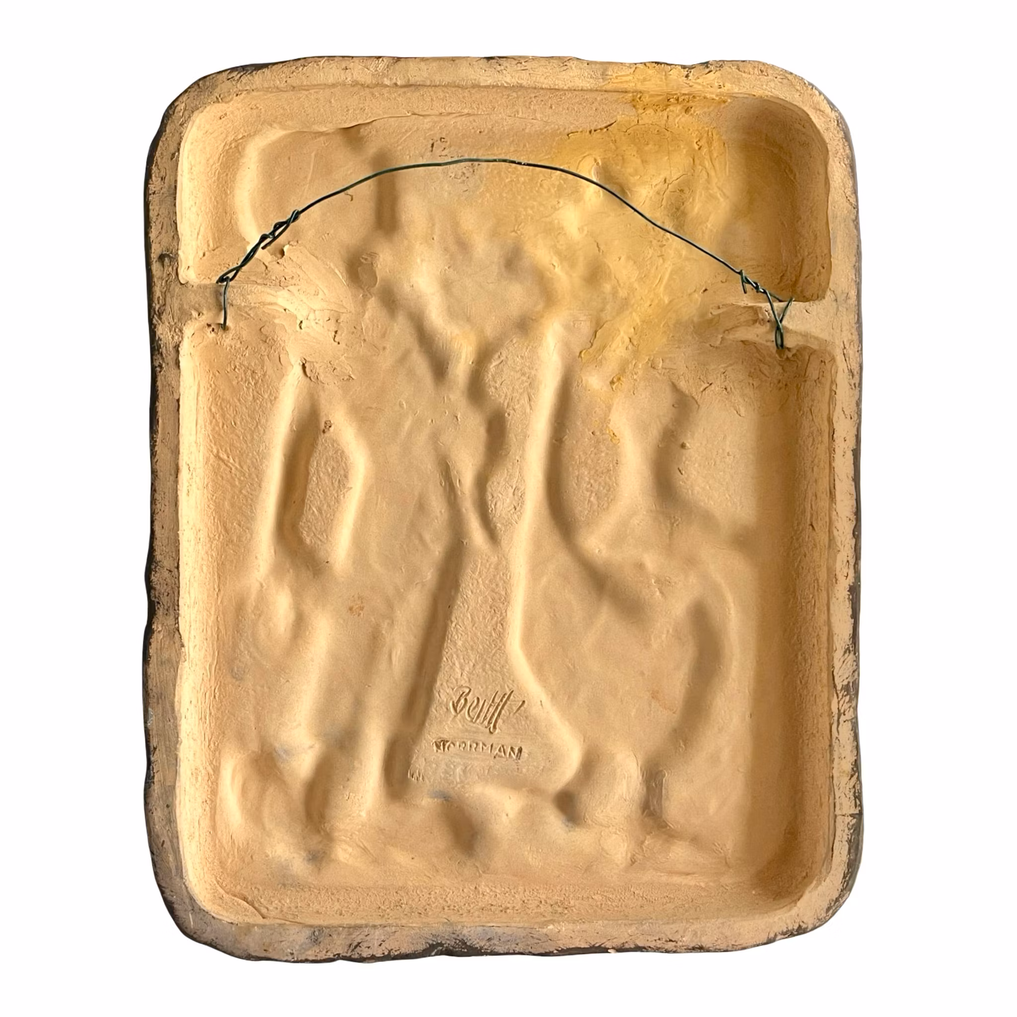 Keramisk vægrelief - Design Berth Norrman - signeret