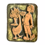 Keramisk vægrelief - Design Berth Norrman - signeret