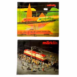 Märklin / Modelarstwo kolejowe - 7 szt. Kolekcja katalogów, czasopism i materiałów drukowanych
