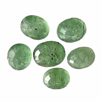 6 natuurlijke smaragden - Gefacetteerd - Totaal 41-90 ct - Sieraden/Verzamelaarslot