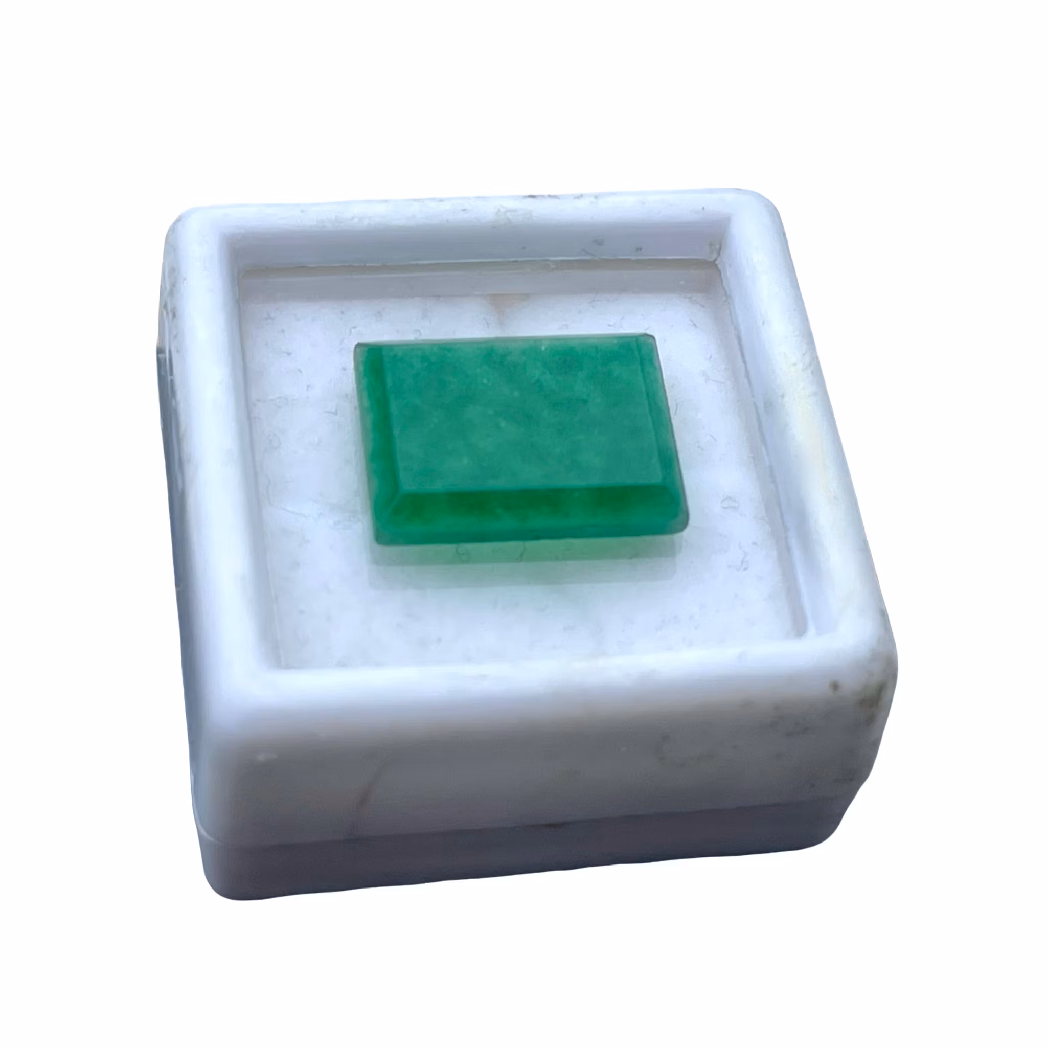 4,55 ct Naturlig smaragd - Rektangulär slipning, lös sten