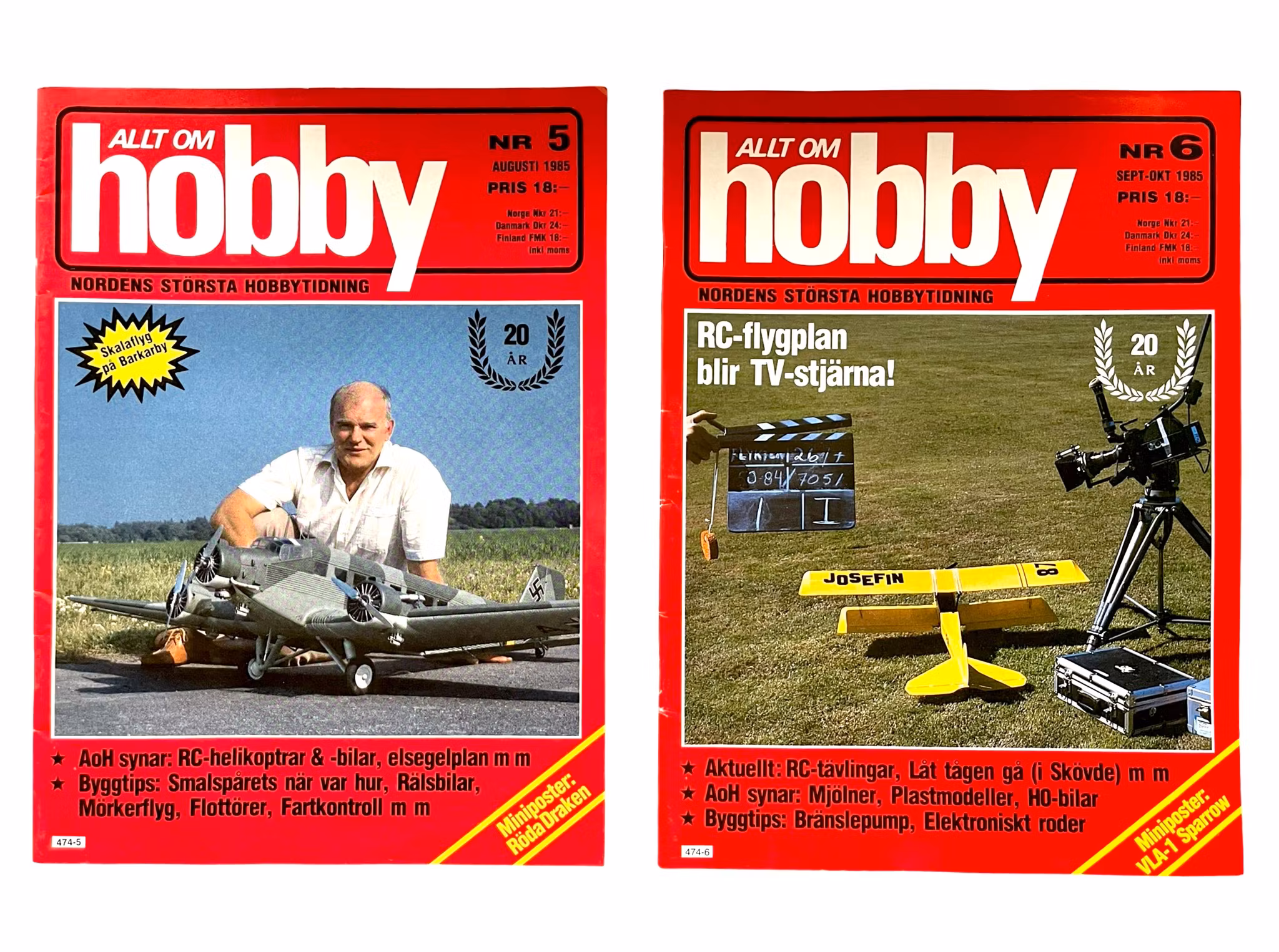 ALLT OM HOBBY - Komplett årgång 1985 (Nr 1-8)