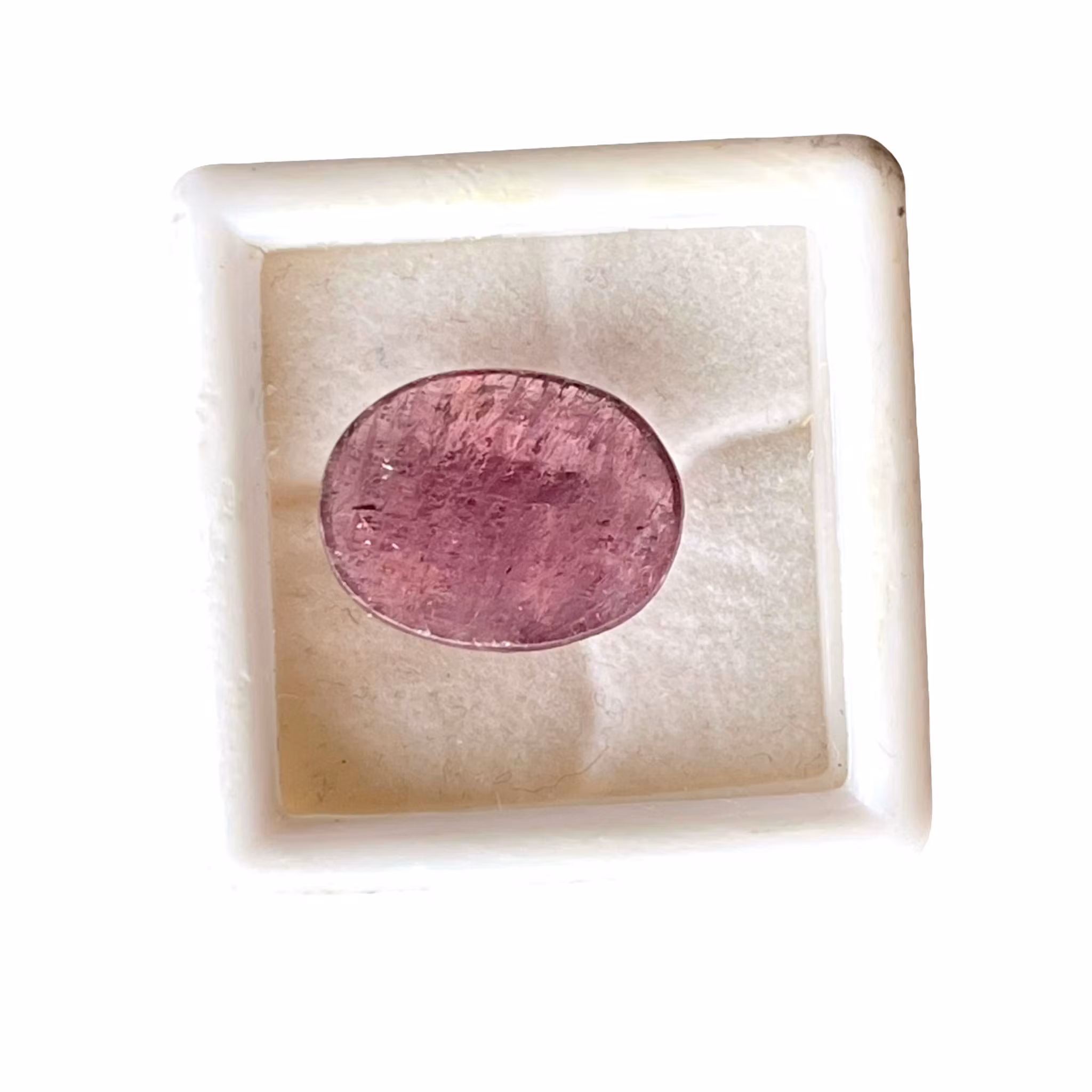 7.15 Ct Naturlig äkta Rubin - Oval fasett slipad sten