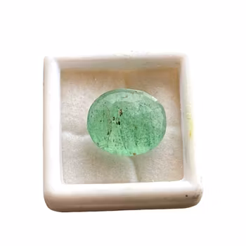 8,15 Ct Prawdziwy naturalny szmaragd - szlif owalny