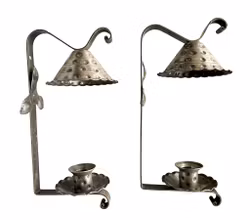 Antika par vägg ljusstakar i metall - Fosby - Germany