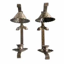 Antika par vägg ljusstakar i metall - Fosby - Germany