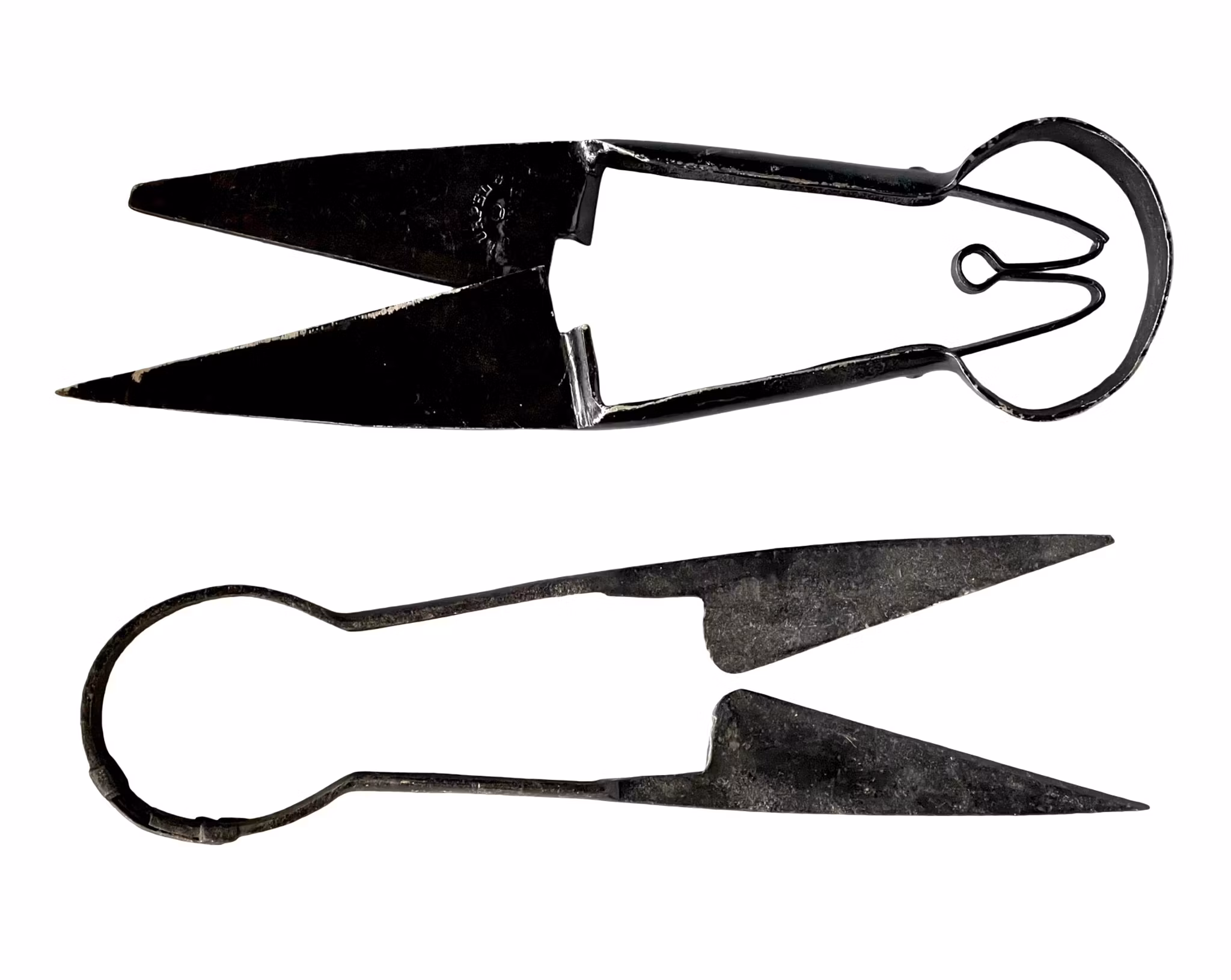 Antik smidessax / fårsax i stål - Eskilstuna - Stämplad