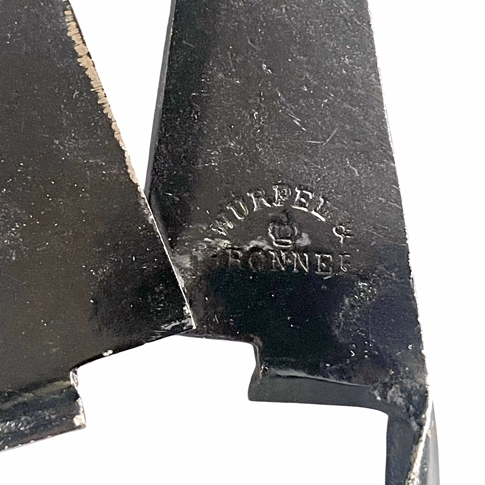 Antik smidessax / fårsax i stål - Eskilstuna - Stämplad