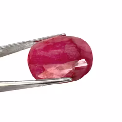 12,2 Ct Naturlig äkta rubin - Oval fasetterad - Lös ädelsten
