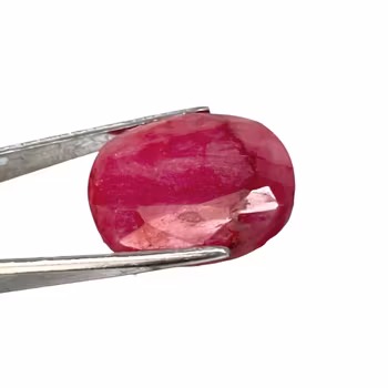 12,2 ct Naturalny, prawdziwy rubin – owalny, fasetowany – luźny kamień szlachetny
