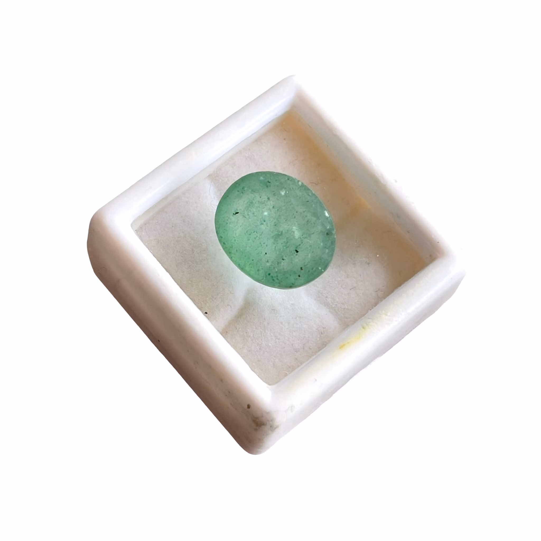 6,15 Ct Äkta naturlig smaragd - Oval fasett slipad