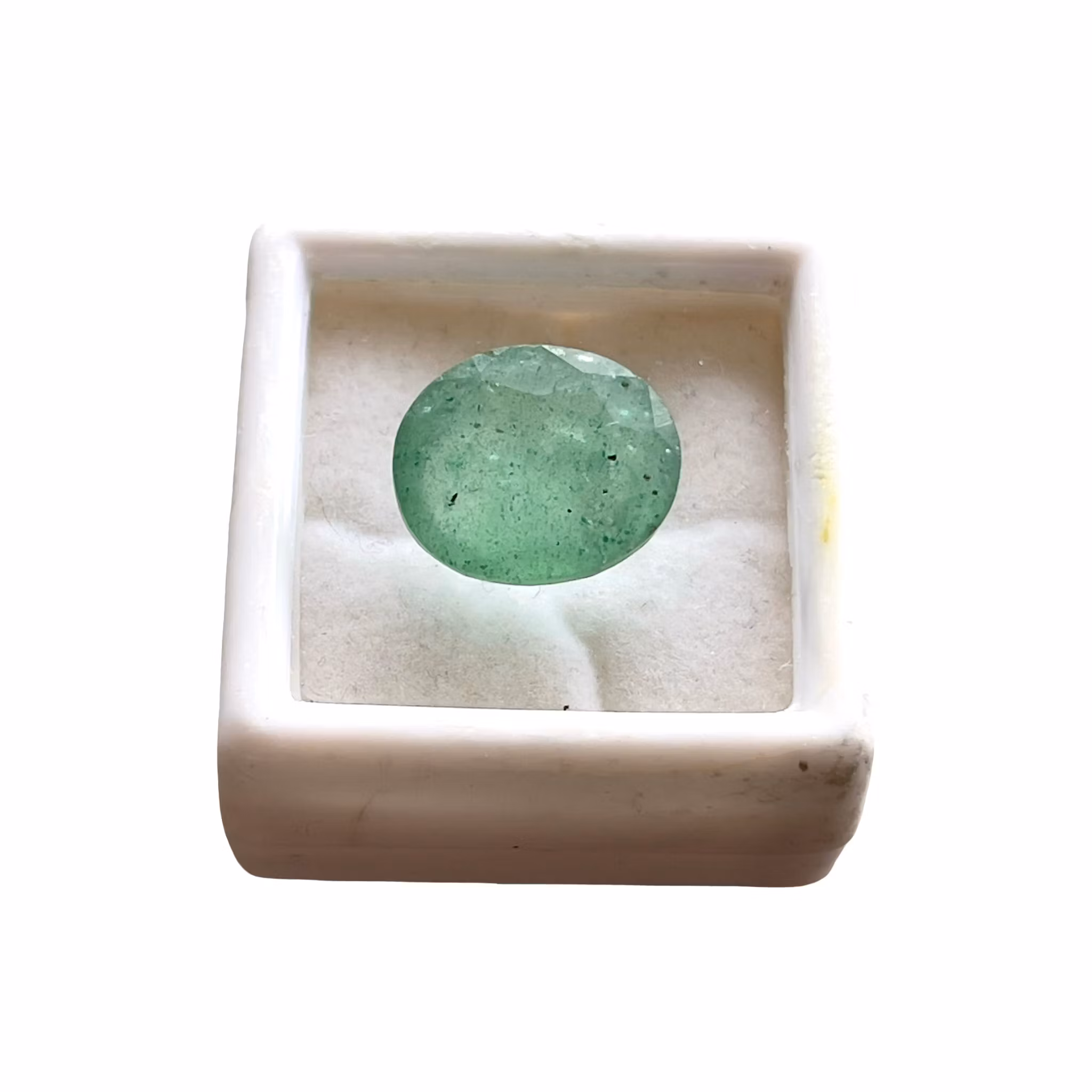 6,15 Ct Äkta naturlig smaragd - Oval fasett slipad