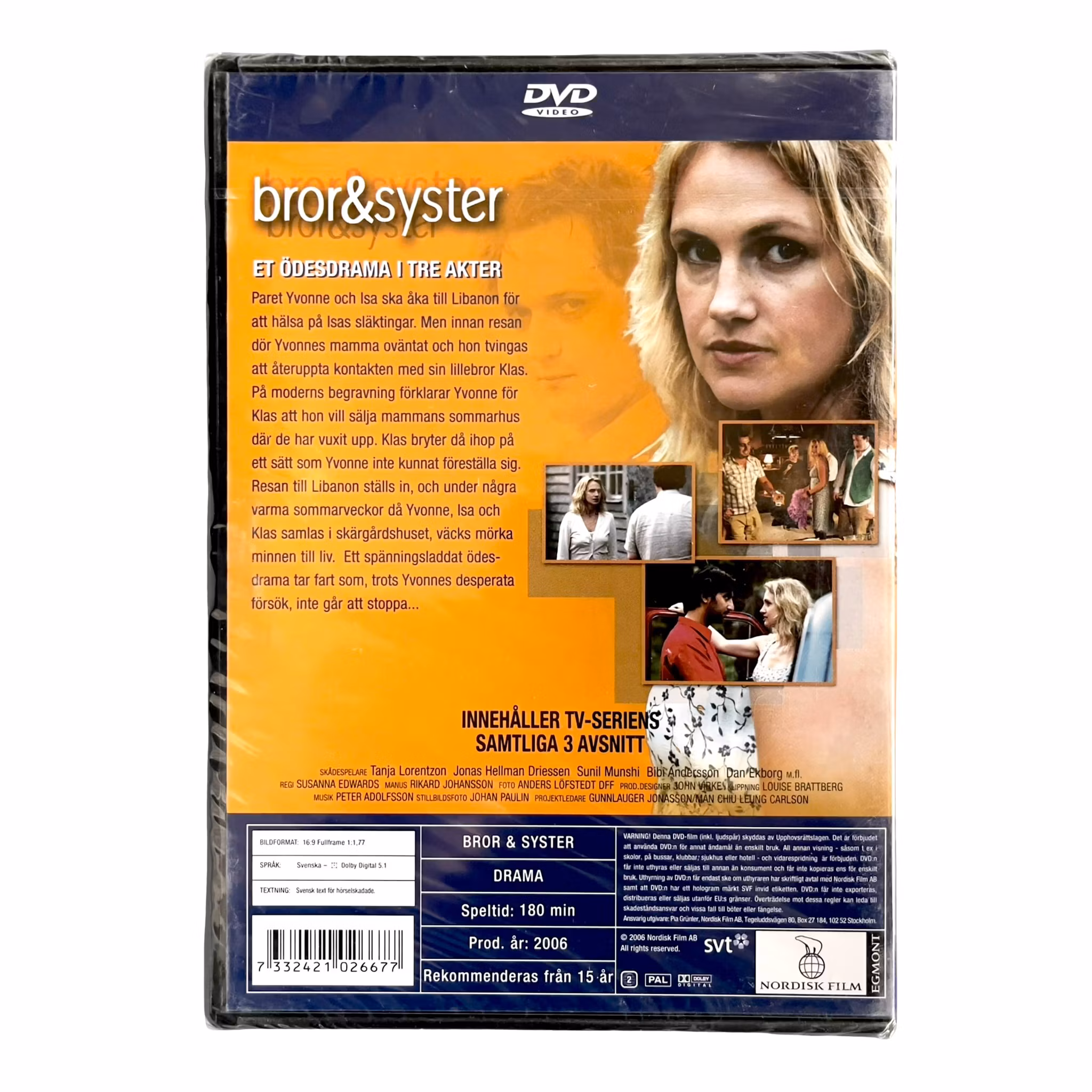 Bror & Syster - SVT Drama (Ny Inplastad DVD) - Komplett serie, 3 avsnitt
