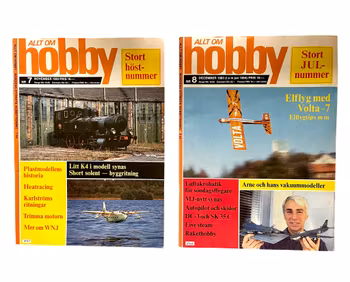 Allt om Hobby - 8 nummer från 1983 (Modellbygge, RC, tåg, flyg, bilar)