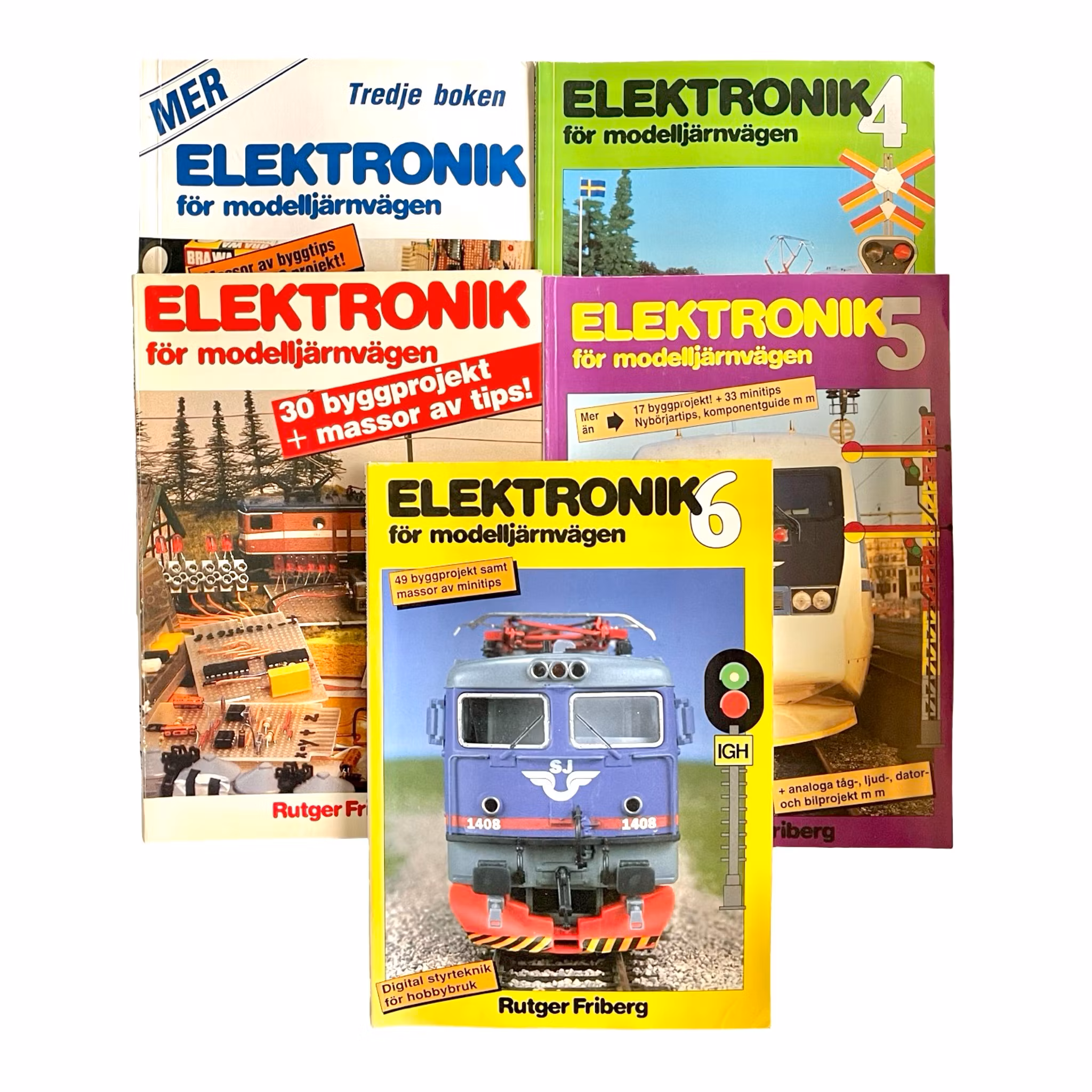 Elektronik för modelljärnvägen - Rutger Friberg - 5 Delar - Byggprojekt, DCC, signaler