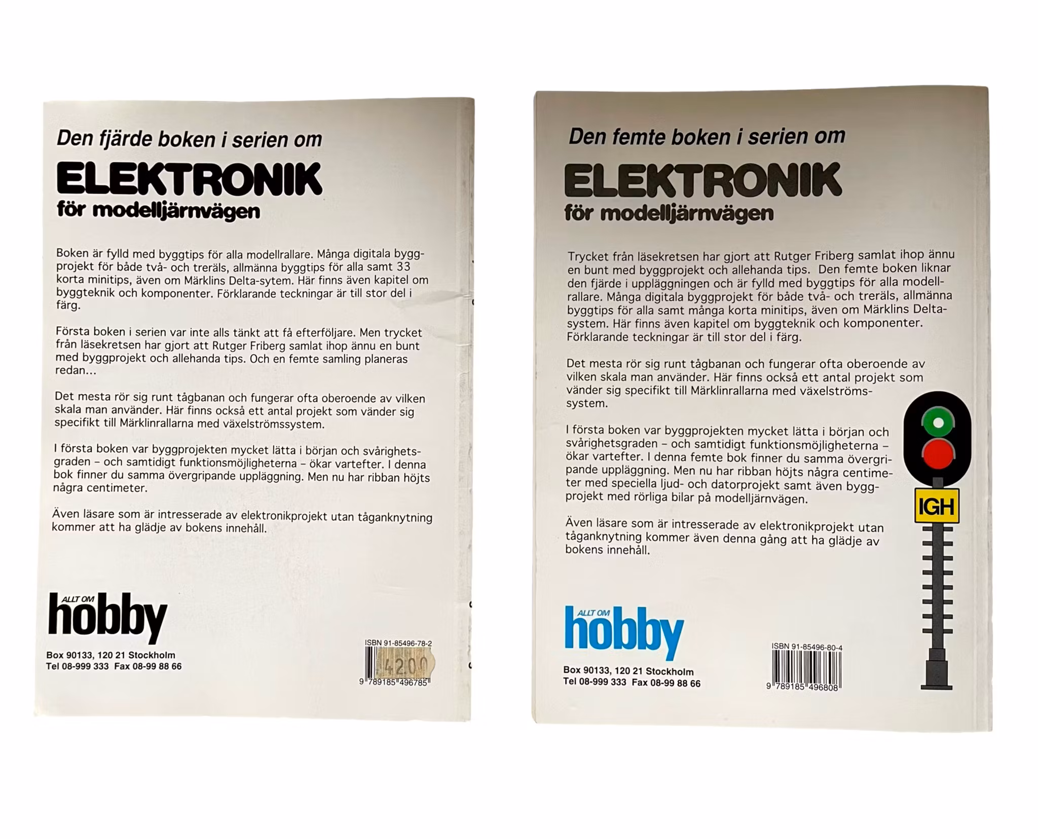 Elektronik för modelljärnvägen - Rutger Friberg - 5 Delar - Byggprojekt, DCC, signaler