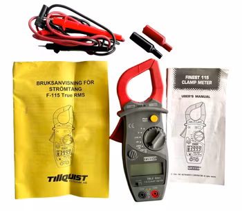 Finest F-115 True RMS-tangmeter - komplett sett med tilbehør