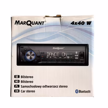 MarQuant Bilradio / Bilstereo med Bluetooth, USB & AUX - 4x40W