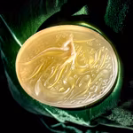 Vintage Hand graverad Agat med arabisk kalligrafi - Samlarobjekt / Ring/Amulett