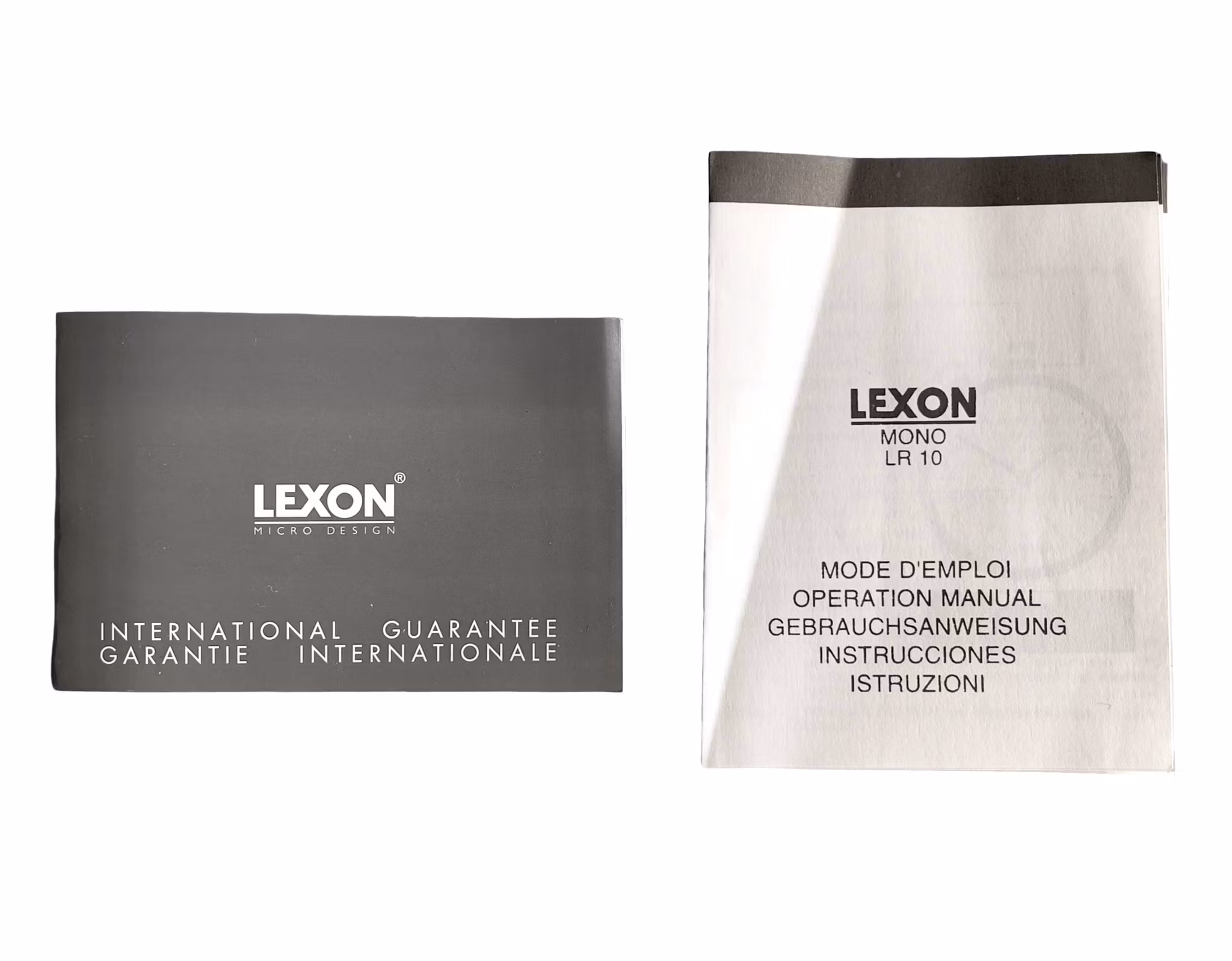 Lexon Mono LR10 - Designad bordsklocka / reseur i metall (i originalask)