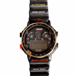 Sportshorloge GMT / Wereldtijd - Multifunctioneel, waterdicht tot 100 meter (zwart)