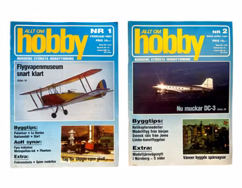 All about Hobby - Komplett vintage 1984 (nr. 1-8) Modell, RC, Fly, Båt, Tog - Samleobjekt