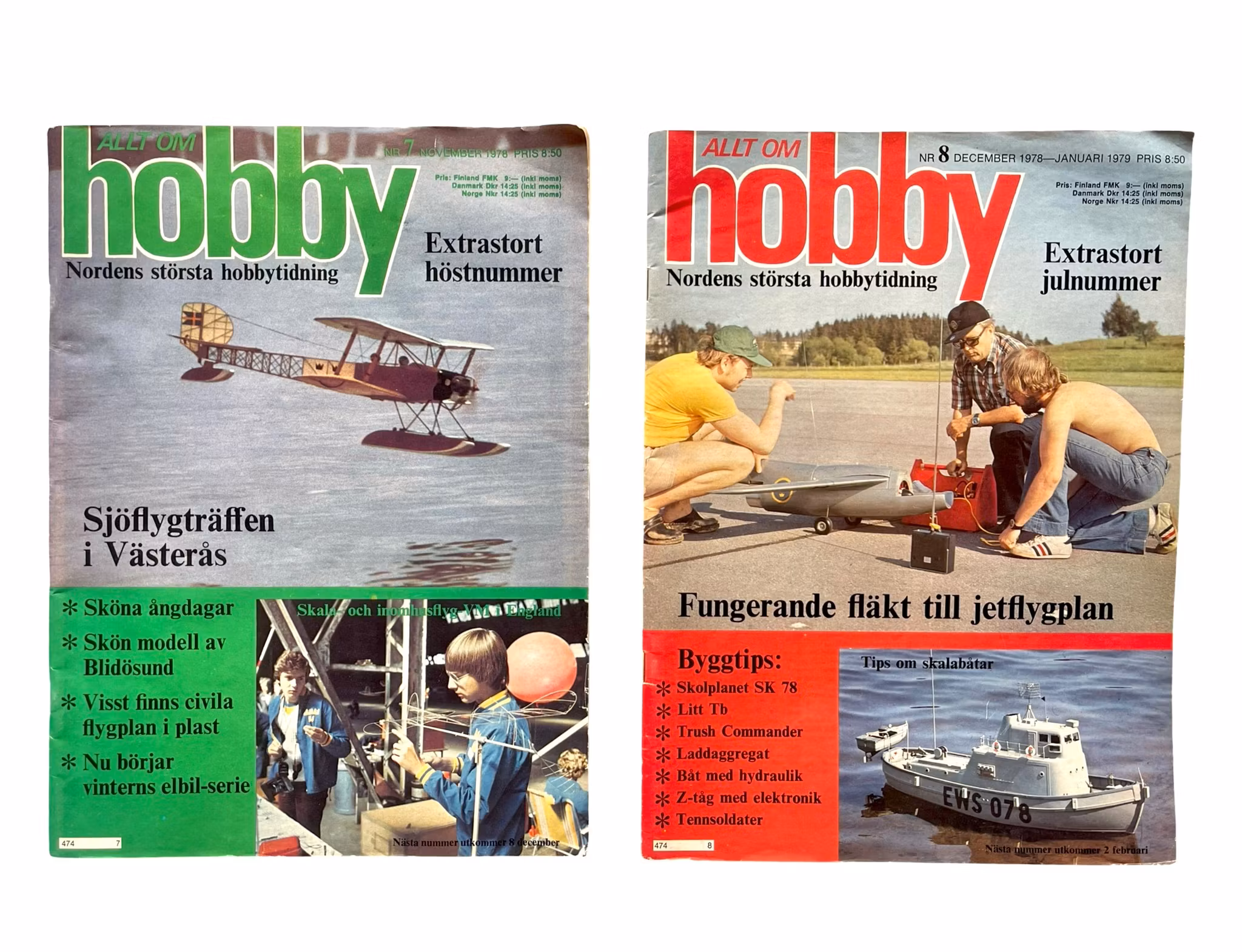 Allt om Hobby - Komplett årgång 1978 (Nr 1-8) | Modell, RC, flyg, båt, tåg