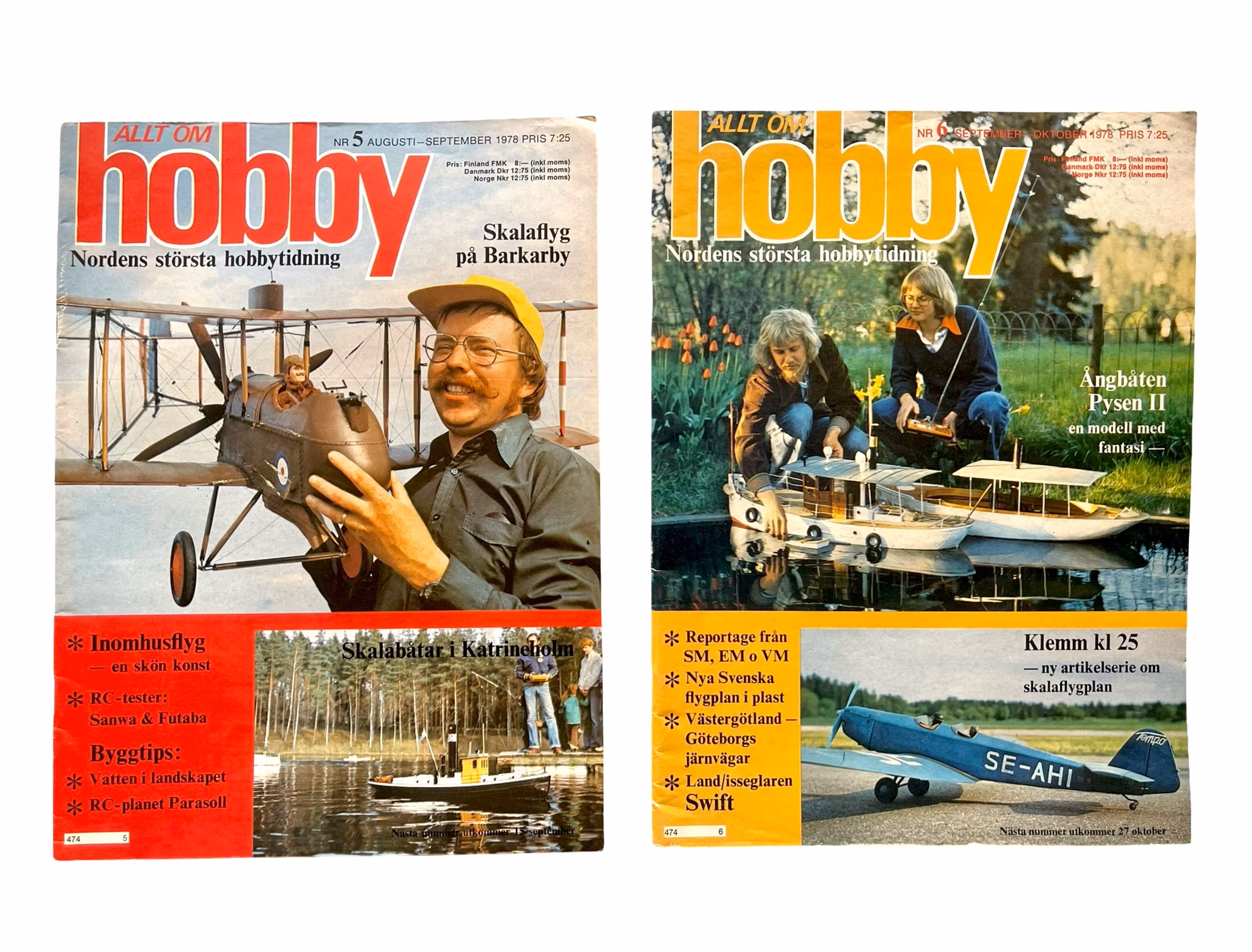 Allt om Hobby - Komplett årgång 1978 (Nr 1-8) | Modell, RC, flyg, båt, tåg