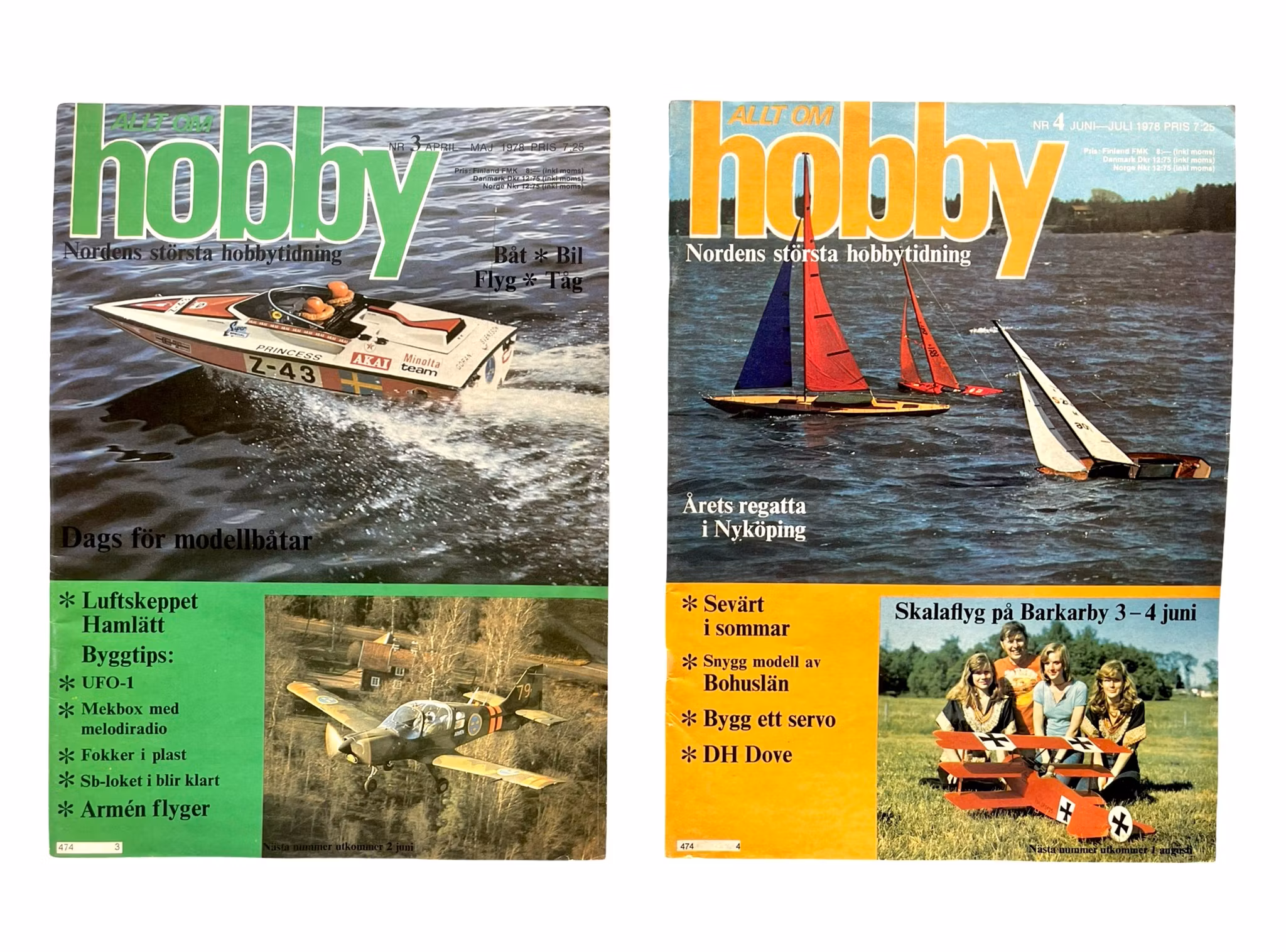 Allt om Hobby - Komplett årgång 1978 (Nr 1-8) | Modell, RC, flyg, båt, tåg