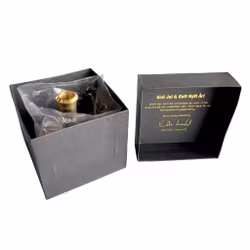 Exklusiver, unbenutzter Kerzenständer aus massivem Messing – Geschenkverpackung