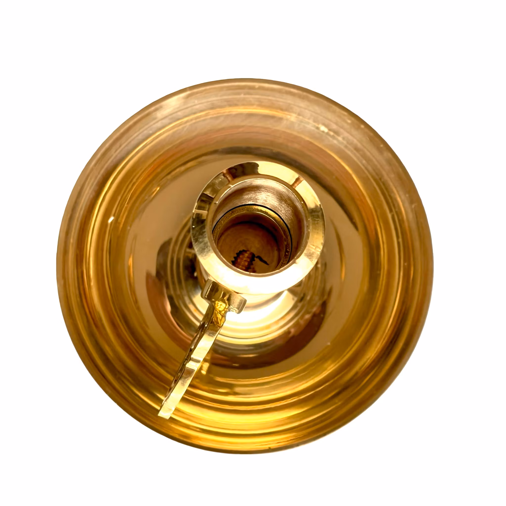 Exklusiv oanvänd ljusstake i massiv mässing - Present förpackad