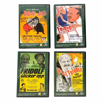 Fridolf - Komplett DVD box i topp skick (4 filmer)