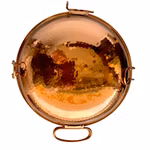 Vintage Portugisisk Cataplana kopparkärl i hamrad koppar