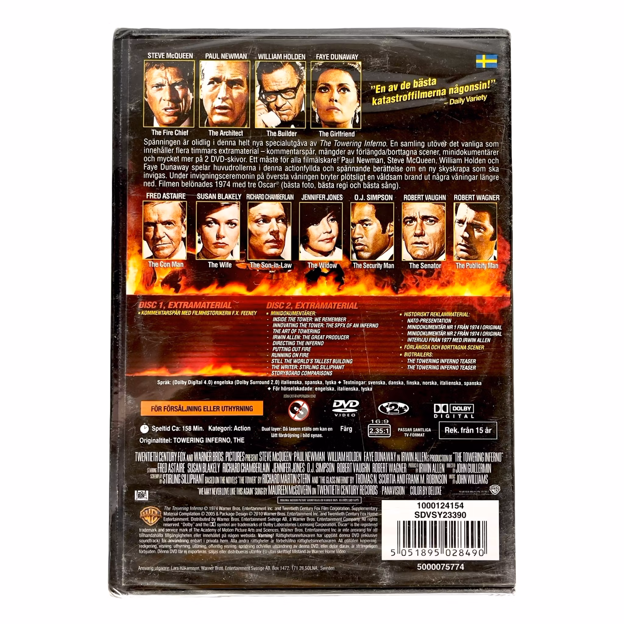 The Towering Inferno (1974) - Specialutgåva 2 Disc Ny inplastad DVD