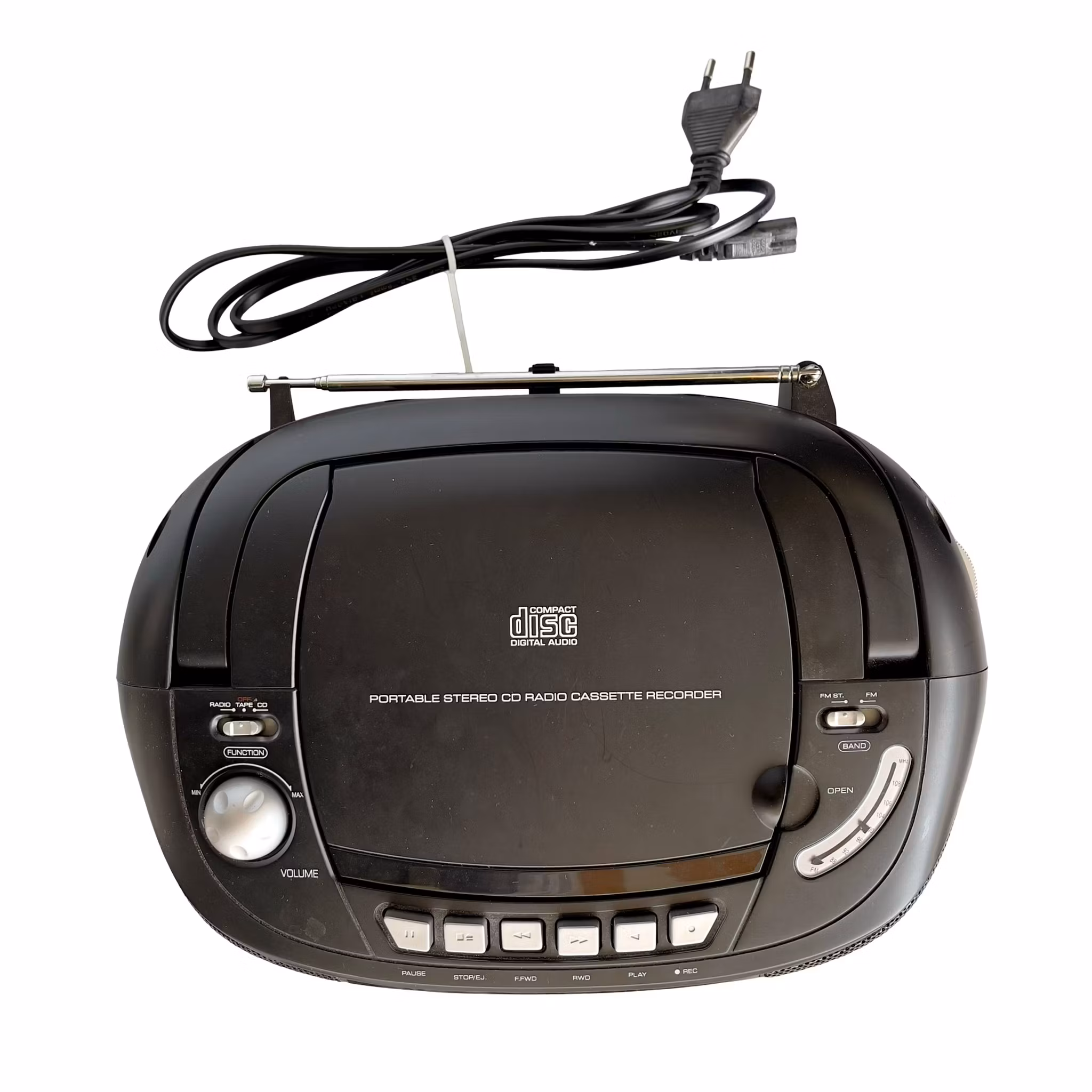 Denver TCD-33 Portable Stereo CD Radio Cassette Recorder - Boombox