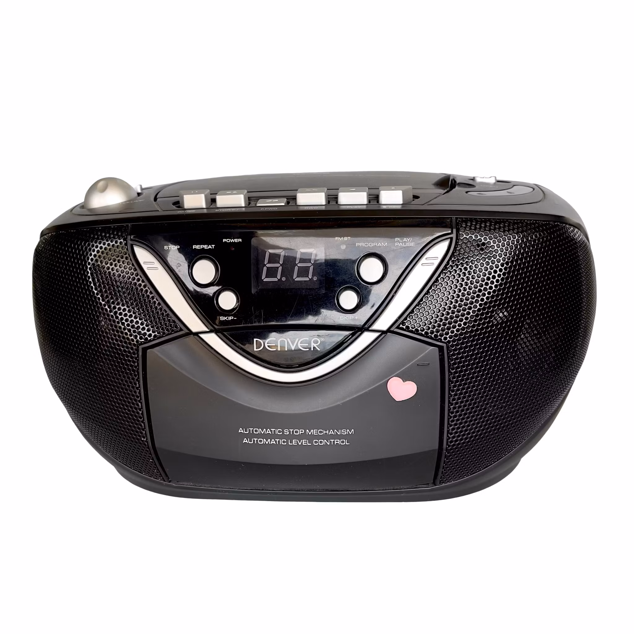 Denver TCD-33 Portable Stereo CD Radio Cassette Recorder - Boombox