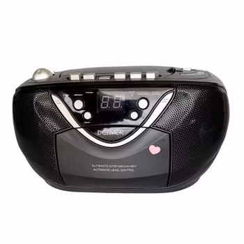 Denver TCD-33 Portable Stereo CD Radio Cassette Recorder - Boombox