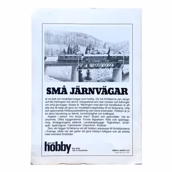 Små jernbaner - Modelljernbaner som hobby - Jan Jangö og Bo Holmgren