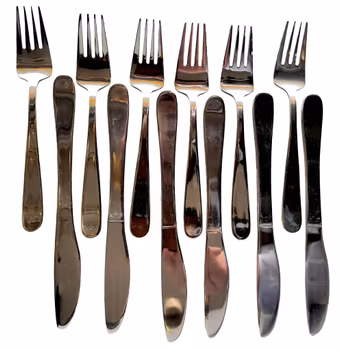 Bestikk i rustfritt stål - 12 deler - Moderne design