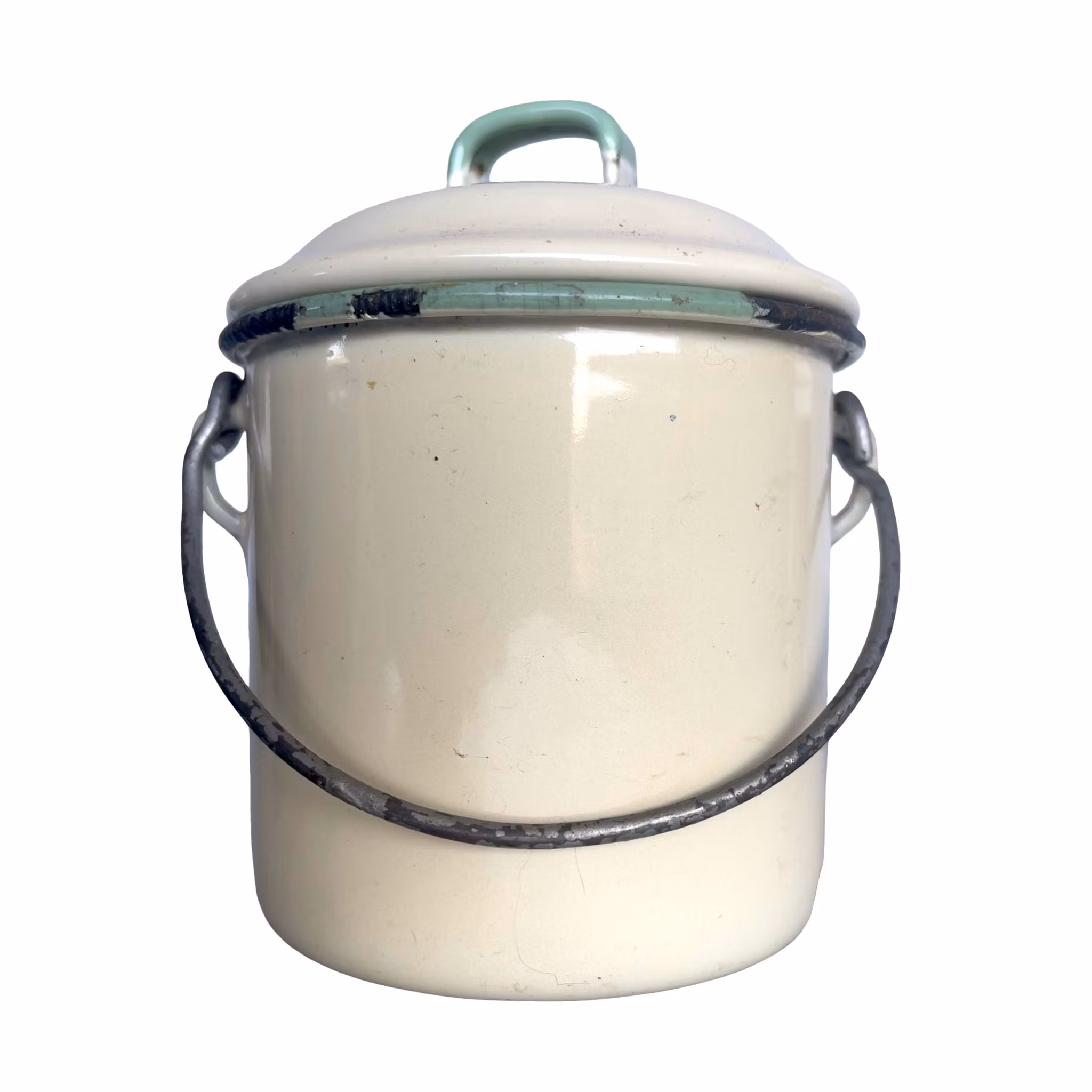 Vintage Kockums emaljset - klassiskt svenskt köksset