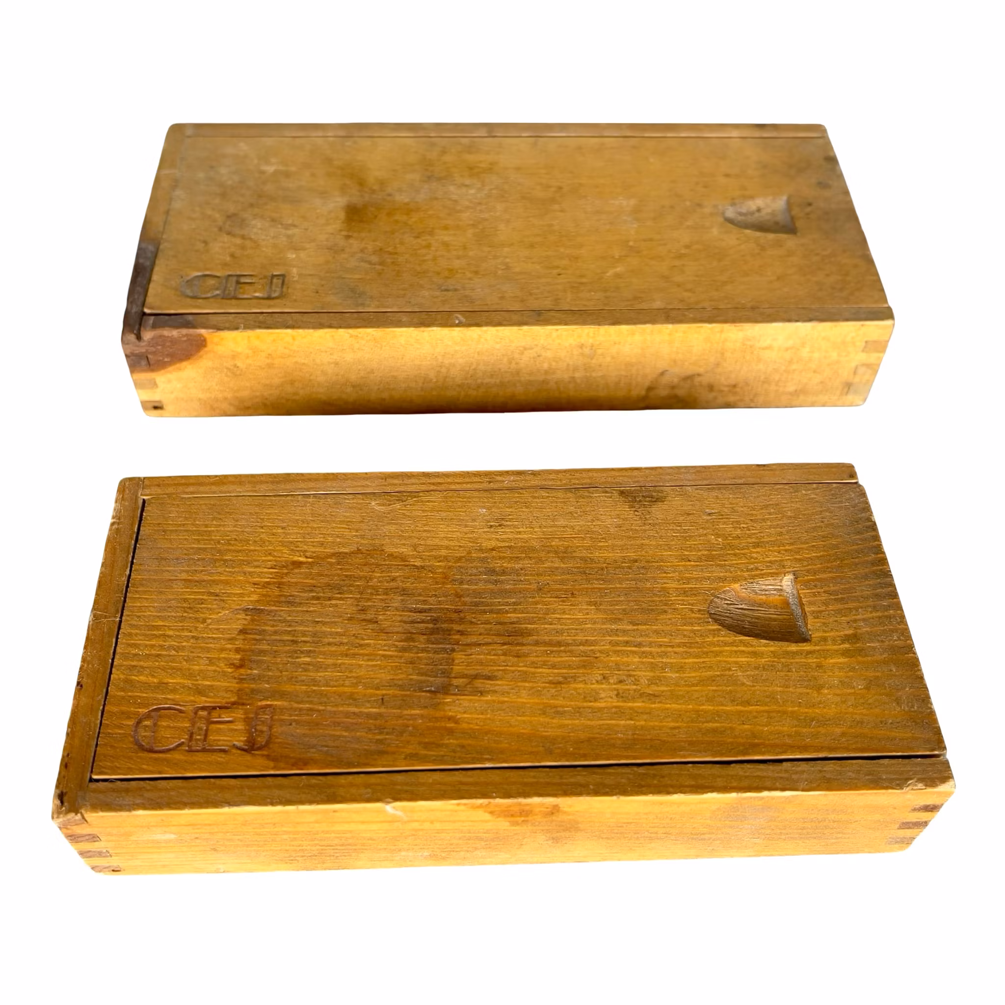 2 stuks vintage micrometers 0-25 mm - CE Johansson Eskilstuna Zweden - met houten doosjes