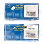 2 St x 350 delars Sortiment Låsbrickor & Planbrickor i sortimentslåda