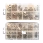 2 St x 350 delars Sortiment Låsbrickor & Planbrickor i sortimentslåda