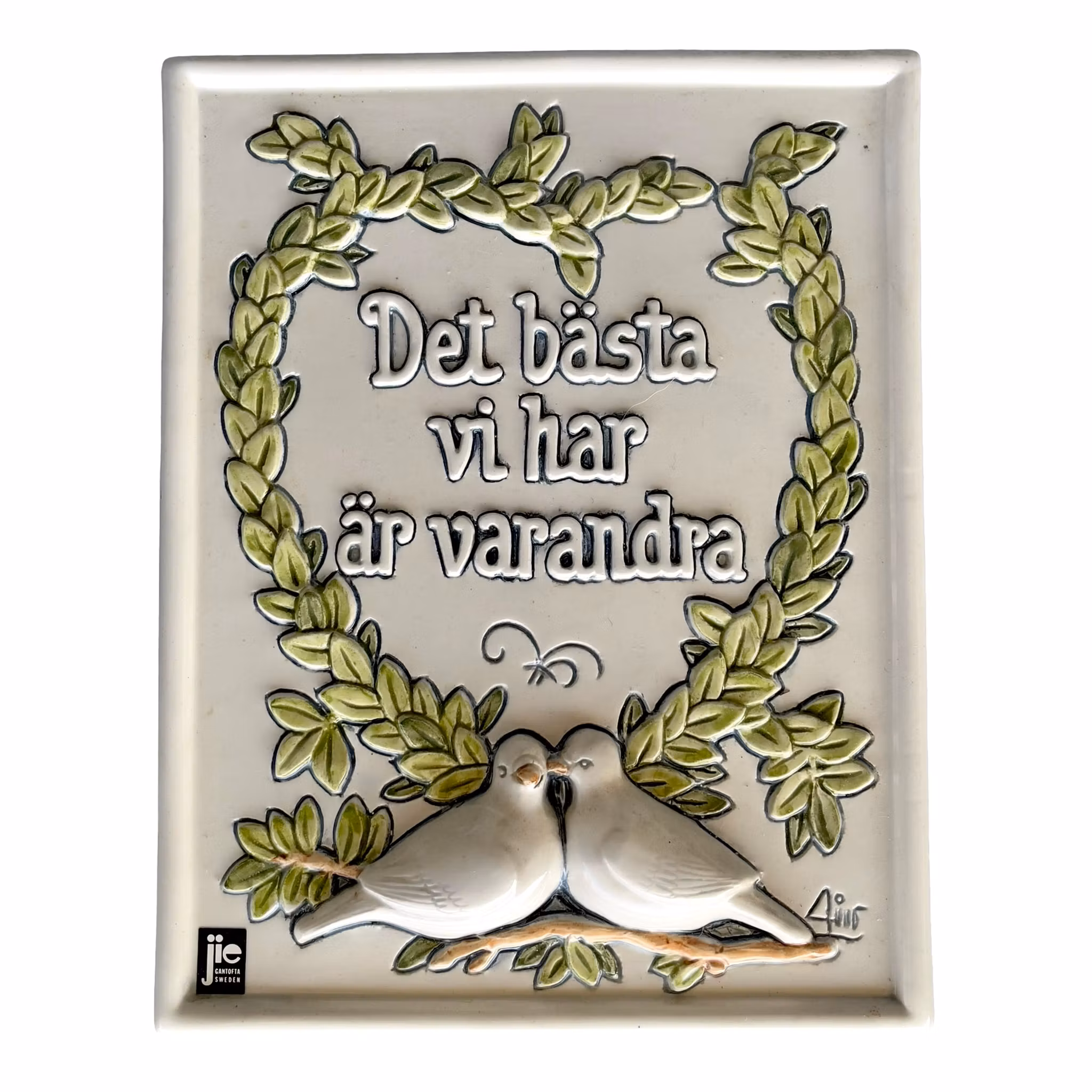 Jie Gantofta väggplatta - Design Aimo Nietosvuori