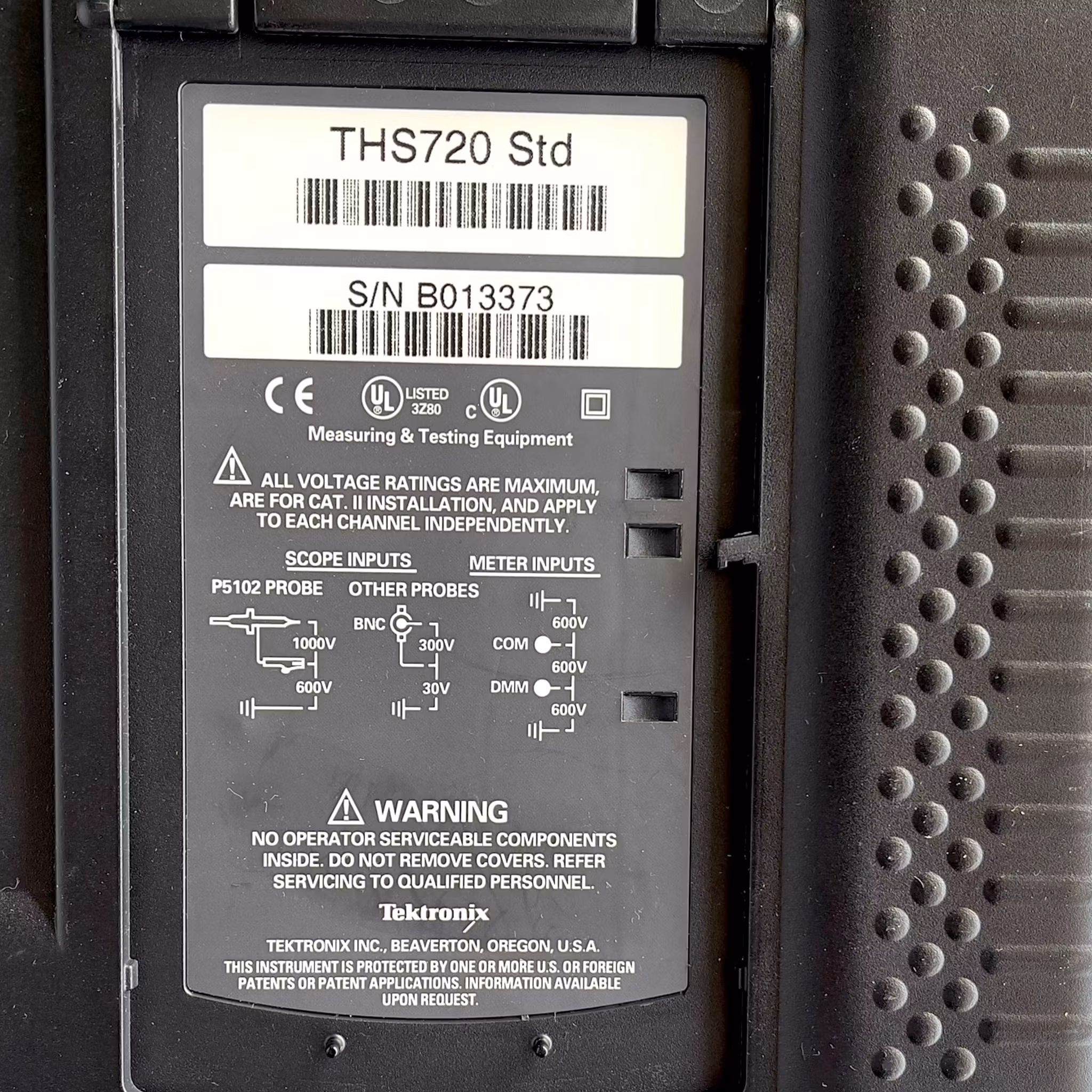Tektronix THS720 Std - TekScope Digitalt Oscilloskop & DMM - Professionell Multimeter