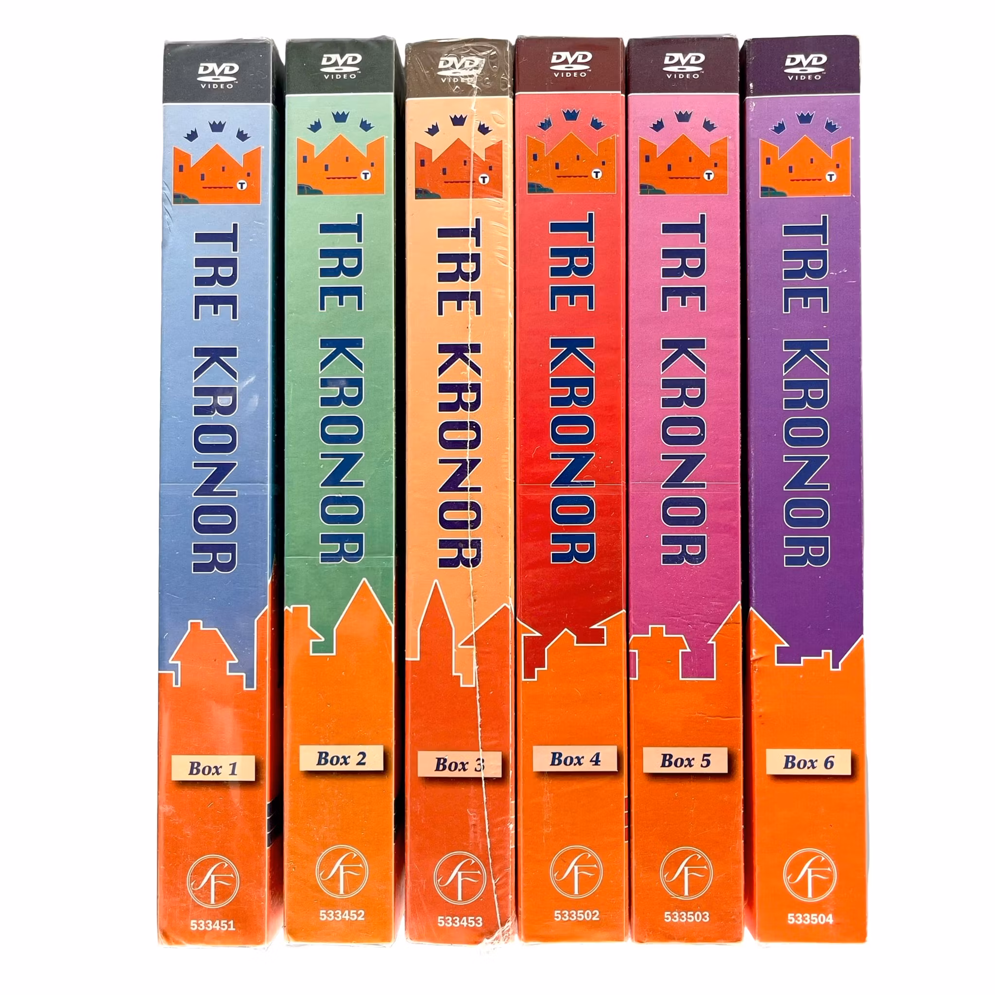 Tre Kronor - Ny / Innpakket Komplett DVD-samlingsboks (boks 1-6) - Svensk TV-klassiker