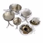 Camping Cookware Set i rostfritt stål - 6 delar - kompakt camping kokkärlsset